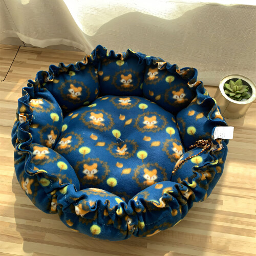 Lit pour chat AUQ, canapé-lit pour chien double usage, rose, 30 cm 2