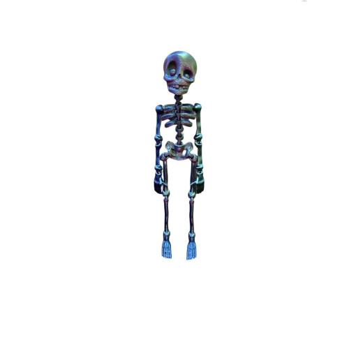 Aimant de réfrigérateur mini squelette bleu imprimé en 3D