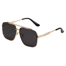 Ochelari de soare retro cu gradient Upliftjoys, pătrați metalici, UV400