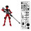 3D-utskriven ledad robotdocka 5,31 tum 4 st 1