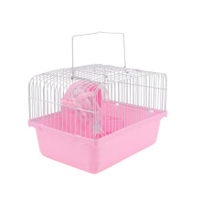 Klec pro křečky, růžová, PP, materiál, 1 balení