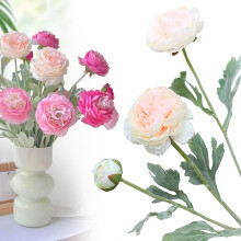 Künstliche Ranunkeln, rosa, 1 Stück