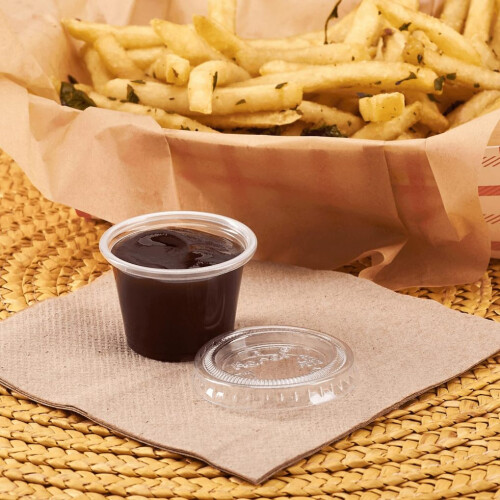 Gobelets à portion PP transparents hauts de 1 oz, boîte de 2500 1