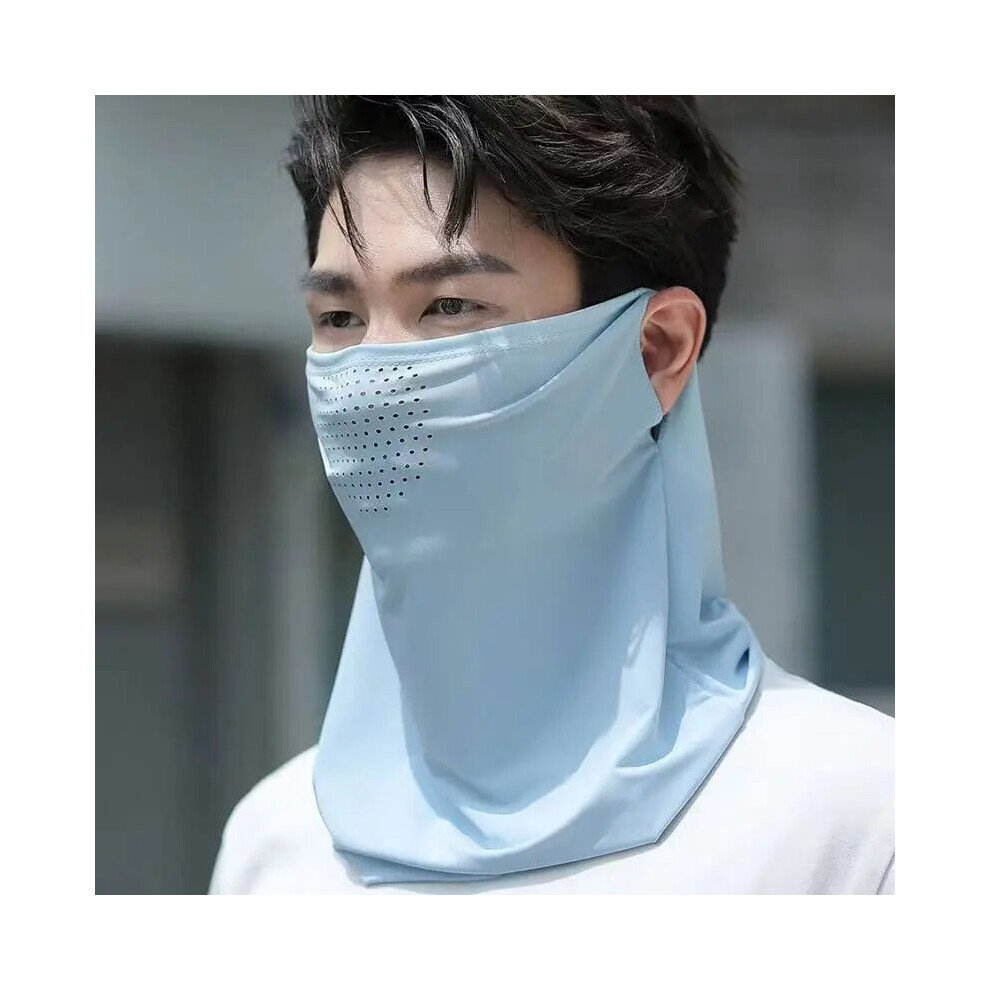 Uv Protection Ice Silk Face Mask Breathable Lightweight 919886944035