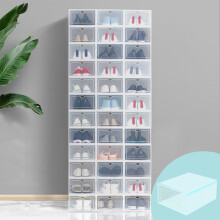 Boîtes à chaussures transparentes de rangement (lot de 12)