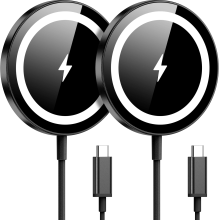 FU1999MagSafe vezeték nélküli töltő, 15W, 2 db-os csomag, fekete