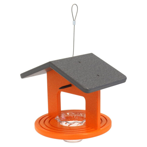Oriole foderautomat rund hængende med gelékop grå orange