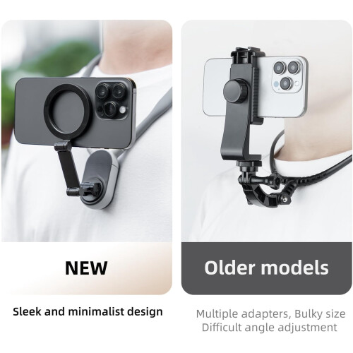 Support magnétique de cou pour téléphones, gris 2