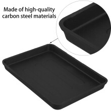 Schwarze Grillpfanne aus Gusseisen für den Außenbereich, 30 cm (12 Zoll)