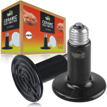 Emissor de calor cerâmico de 100W para répteis, anfíbios e animais de estimação.