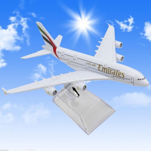 Airbus A380 öntött repülőgépmodell 16 cm 2