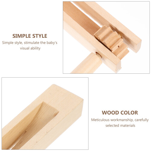 Cliquet en bois beige (1 pièce) 1