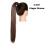 Aplique de cabelo sintético liso com presilha (1 peça) 1