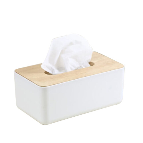 Boîte à mouchoirs rectangulaire en bois 2