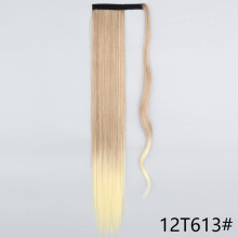 Syntetisk glat hestehale hårextensions 85 cm