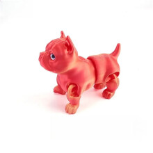 PLA3D-tryckt pitbullfigur rörlig flerledad hund