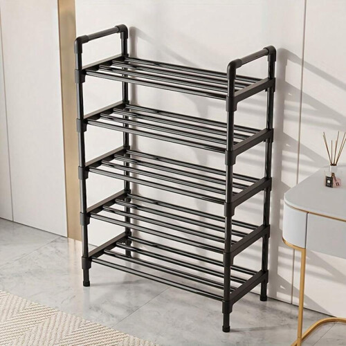 Skohylde med 4 niveauer, pladsbesparende, 56 cm lang