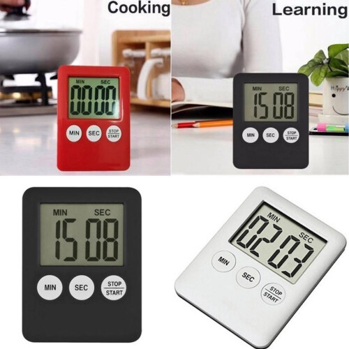 Minuteur de cuisine numérique GJX, noir 2