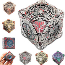 Sada kovových kostek Spinner, 7 v 1, s reliéfem 4D