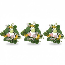 Påske blomsterdekorasjoner og egg våren hjem ornamenter sett med