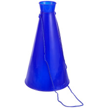 Megafon med megafon, blå plastik, 1 sæt