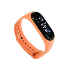 Montre de sport numérique unisexe à LED avec écran tactile et