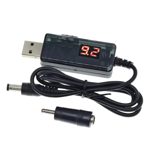 Convertor USB Boost de la 5V la 9V/12V cu conector de 3,51,35 mm
