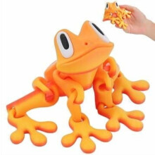 Aimant de réfrigérateur grenouille articulée imprimée en 3D, rose, pour fille (1 pièce)