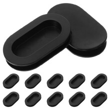 Vervangende bankstopper van zwart PVC met dubbele laag (12 stuks)