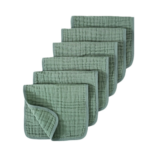 Super Soft Baby Burp Cloths - Absorbent, 6-Pack