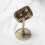 Vintage-Style Microphone Decorative Model with Stand Silver 6