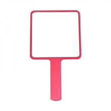 Miroir de maquillage carré portatif avec poignée