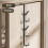 Cabideiro de porta vertical de metal com 5 ganchos. 2