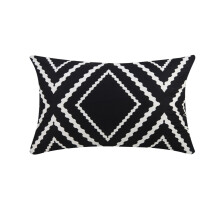 Fekete Boho Geometrikus Nyilak Kültéri Ágyéki Párnahuzat