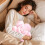 Coussin décoratif en forme de fleur, motif rose, 45 cm 6