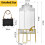 Dryckesdispenser med stativ, glaslock, rostfri kran 4
