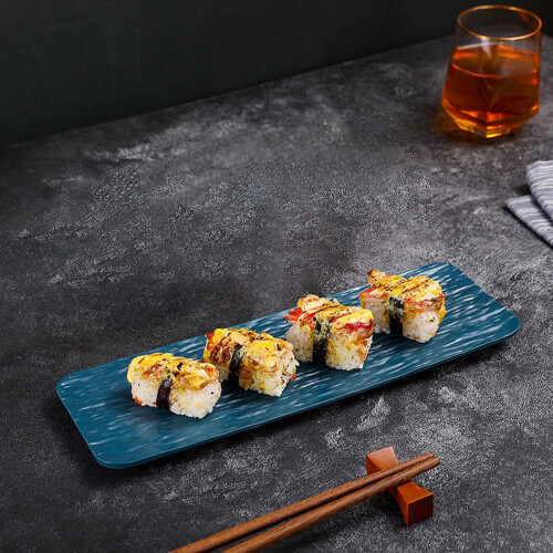 Plastic Sushi and Cake Platters for Parties 12 pcs
