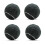 Czarne piłki tenisowe Glide Balls 4 szt. 6,5 cm 1