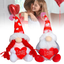 Gnomo di peluche decorativo per San Valentino (1 confezione)