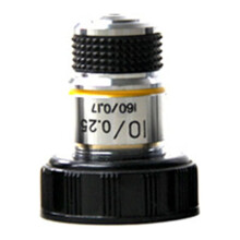 Lente objetiva acromática para microscópio 4x10x40x100x