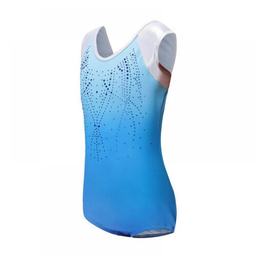 Collant feminino para ginástica e dança, modelo regata sem mangas 2