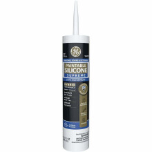 Supreme övermålningsbar silikonfogmassa vit 9,5 fl oz
