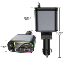 Starlight Roof versenkbares Autoladegerät mit Lightning-Kabel