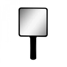 Miroir de maquillage carré portatif avec poignée