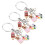 Lot de 3 porte-clés multicolores pour enseignants 1
