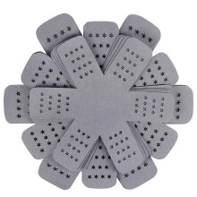 Protectores de silicona para ollas y sartenes, color gris, paquete de 12 unidades, 4 tamaños.