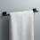 Porte-serviettes mural Maxted noir mat 45,7 cm (18 pouces) 2