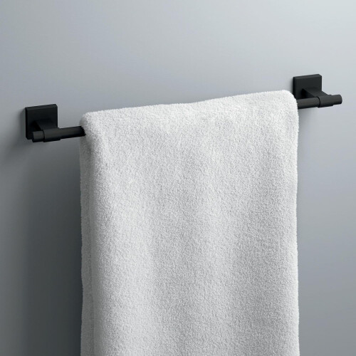 Porte-serviettes mural Maxted noir mat 45,7 cm (18 pouces) 1