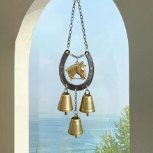 Carillon éolien en métal pour jardin, terrasse ou balcon, 30 cm