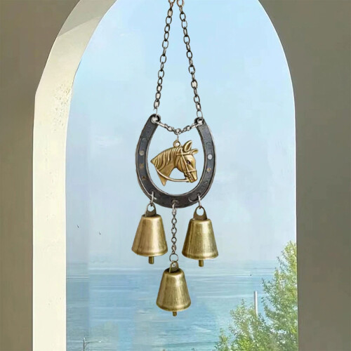Sino de vento de metal para jardim, pátio ou varanda, 30 cm (12 polegadas)